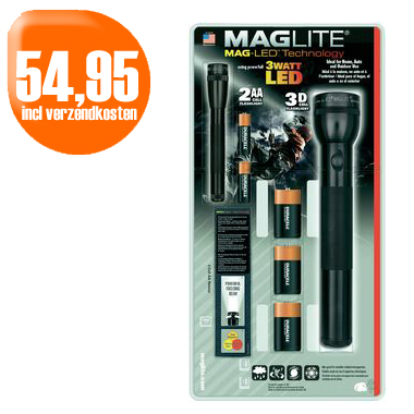 Dagactie - Led Maglite (3D) + Mini Maglite (2Aa) Dagactie - Led Maglite (3D) + Mini Maglite (2Aa)