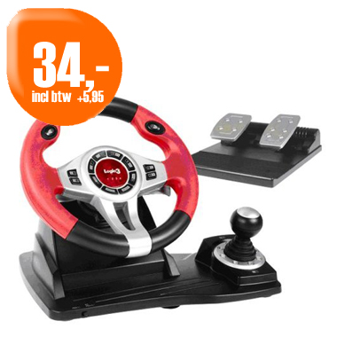 Dagactie - Logic 3, Topdrive Gt (3 In 1) Wired Steering Wheel (Usb) Pc / Ps2 / Ps3