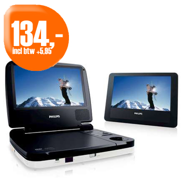 Dagactie - Philips Draagbare Dvd-speler Pet719 Dagactie - Philips Draagbare Dvd-speler Pet719
