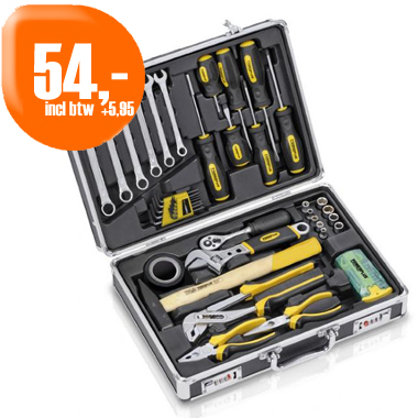 Dagactie - Powerplus 51 Delige Gereedschapkoffer Dagactie - Powerplus 51 Delige Gereedschapkoffer
