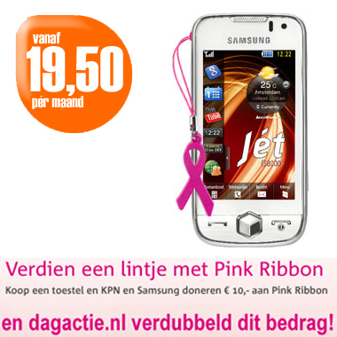 Dagactie - Samsung Jet S8000 Pink Ribbon
