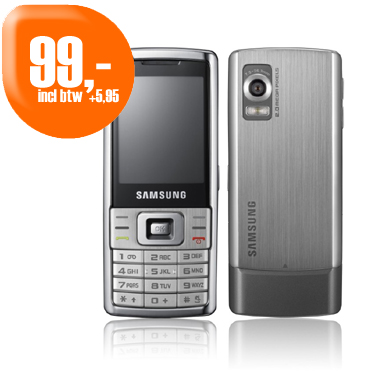 Dagactie - Samsung L700 Simlock Vrij (Silver)