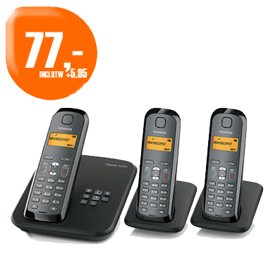 Dagactie - Siemens Gigaset As285 Trio Dagactie - Siemens Gigaset As285 Trio