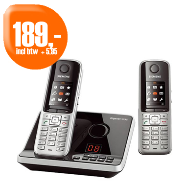 Dagactie - Siemens Gigaset S795 Duo Dagactie - Siemens Gigaset S795 Duo