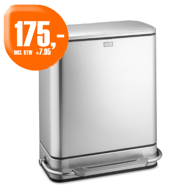 Dagactie - Simplehuman Steelbar 38 Liter Rvs