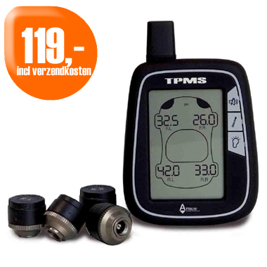 Dagactie - Tpms Bandenspanningsmeter - 4 Sensoren