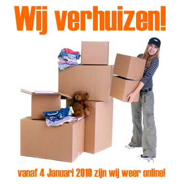 Dagactie - Wij Verhuizen, Vanaf 4-1-2010 Zijn We Weer Online!