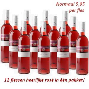 Dagknaller - 12 Flessen Zuid-afrikaanse Rose