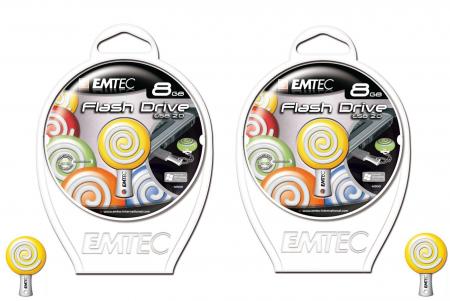 Dagknaller - 2 Stuks 8Gb Emtec High Speed Usb Memory Sticks (M300) Dagknaller - 2 Stuks 8Gb Emtec High Speed Usb Memory Sticks (M300)