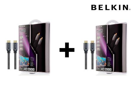 Dagknaller - 2 Stuks! Belkin High-speed Hdmi 3D Kabel 2 Meter Dagknaller - 2 Stuks! Belkin High-speed Hdmi 3D Kabel 2 Meter
