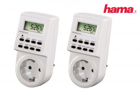 Dagknaller - 2 Stuks Hama Digitale Tijdklokken Dagknaller - 2 Stuks Hama Digitale Tijdklokken