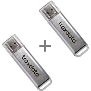 Dagknaller - 2 X Traxdata Ez Drive 8Gb Usb Stick Dagknaller - 2 X Traxdata Ez Drive 8Gb Usb Stick