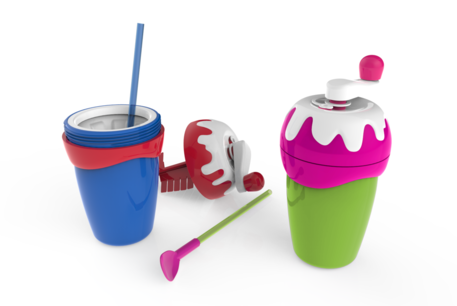 Dagknaller - 2-Pack Chillfactor Milkshake Maker Groen + Blauw