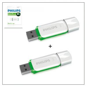 Dagknaller - 2X Philips 2.0 Usb Stick 8Gb Dagknaller - 2X Philips 2.0 Usb Stick 8Gb