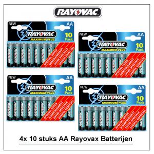 Dagknaller - 40 Stuks Aa Rayovax Batterijen