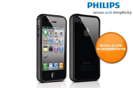 Dagknaller - Actie! Philips Harde Hoes Voor Iphone 4, 4S (Dlm1391)