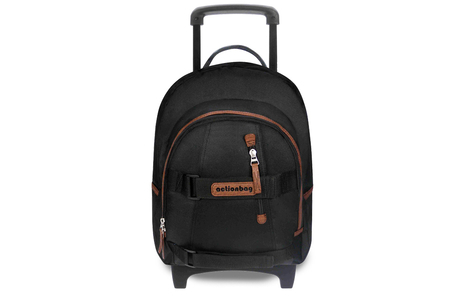 Dagknaller - Actionbag Trolley Rugzak Zwart Dagknaller - Actionbag Trolley Rugzak Zwart