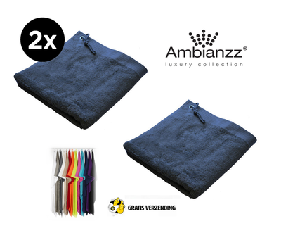 Dagknaller - Ambianzz Gold Douchelakens Antraciet - 2 Stuks!! Dagknaller - Ambianzz Gold Douchelakens Antraciet - 2 Stuks!!