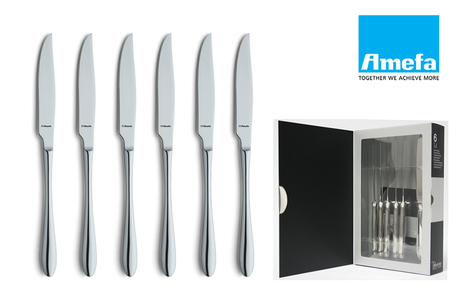 Dagknaller - Amefa 6-Delig Steakmessen Set In Gift Box Dagknaller - Amefa 6-Delig Steakmessen Set In Gift Box