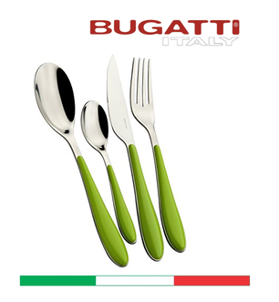 Dagknaller - Bugatti Gioia 4X Bestekset Groen Dagknaller - Bugatti Gioia 4X Bestekset Groen