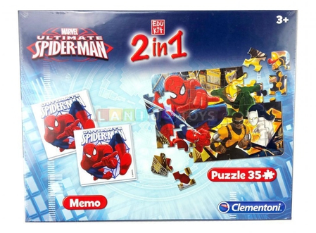 Dagknaller - Clementoni Puzzel 2 In 1 Marvel Spiderman Dagknaller - Clementoni Puzzel 2 In 1 Marvel Spiderman