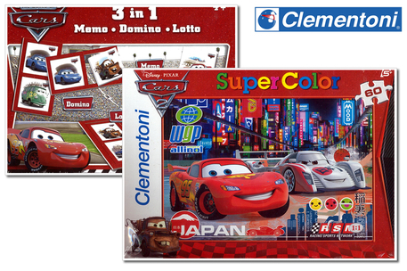 Dagknaller - Clementoni Puzzel + Spel Bundel Cars (92188) Dagknaller - Clementoni Puzzel + Spel Bundel Cars (92188)