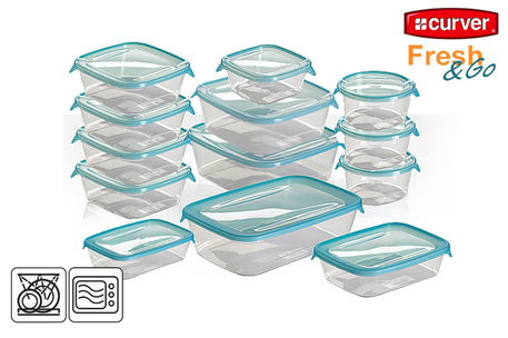 Dagknaller - Curver Fresh&go 13-Delige Set Vershoudbakjes Dagknaller - Curver Fresh&go 13-Delige Set Vershoudbakjes