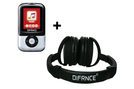 Dagknaller - Difrnce 8Gb Mp4 Speler Incl. Headphone Zwart (Mp1895)