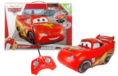 Dagknaller - Disney Cars Opblaasbare Rc Auto - Lightning Mcqueen