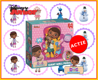 Dagknaller - Disney Doc Mcstuffins - Extra Grote Muurpuzzel (35 Stukjes)