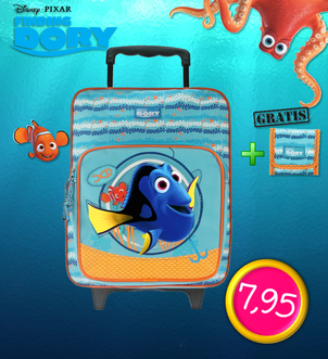 Dagknaller - Disney Finding Dory Love To Swim - Rugzak + Gratis Portemonnee Dagknaller - Disney Finding Dory Love To Swim - Rugzak + Gratis Portemonnee
