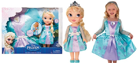 Dagknaller - Disney Frozen Elsa Pop Verkleed Set Dagknaller - Disney Frozen Elsa Pop Verkleed Set