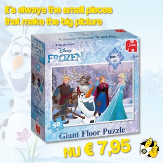 Dagknaller - Disney Frozen Mega Vloerpuzzel, 50St.