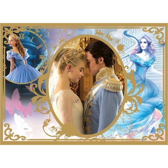 Dagknaller - Disney Princes Cinderella 100St Gold Puzzel