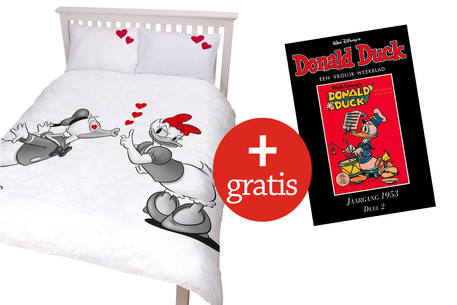 Dagknaller - Donald Duck Dekbedovertrek Inclusief Gratis Donald Duck Boek Dagknaller - Donald Duck Dekbedovertrek Inclusief Gratis Donald Duck Boek