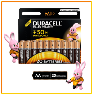 Dagknaller - Duracall Plus Power Aa 20 Pack