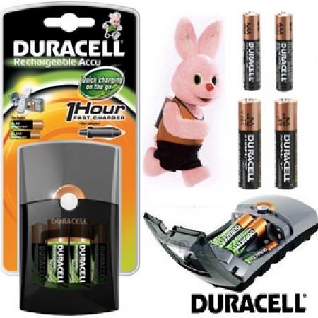 Dagknaller - Duracell Multi Fast Lader Incl. Batterijen 2Xaa En 2Xaaa (Fec26)