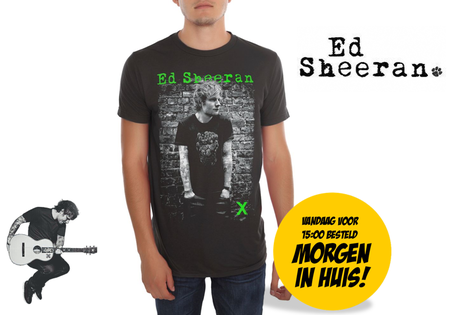 Dagknaller - Ed Sheeran Bricks T-Shirt - M/L Dagknaller - Ed Sheeran Bricks T-Shirt - M/L