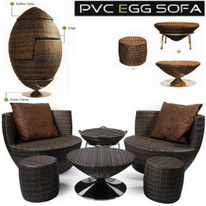 Dagknaller - Egg Sofa Complete 9 Delige Lounge Set Dagknaller - Egg Sofa Complete 9 Delige Lounge Set