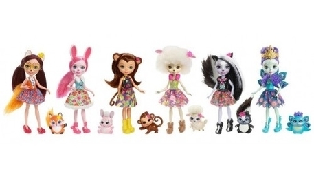 Dagknaller - Enchantimals 6-Pack Poppencollectie