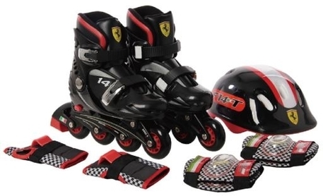 Dagknaller - Ferrari Fk7-1 Inline Skate Combi Set - Zwart Dagknaller - Ferrari Fk7-1 Inline Skate Combi Set - Zwart