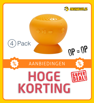 Dagknaller - Freecom Waterdichte Bluetooth Speaker - 4 Stuks! Dagknaller - Freecom Waterdichte Bluetooth Speaker - 4 Stuks!