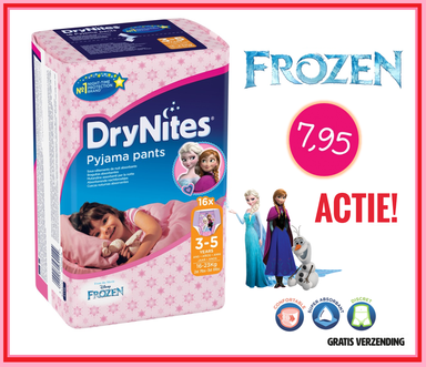 Dagknaller - Frozen Absorberende Broekjes -16 Stuks - 3-5 Jaar