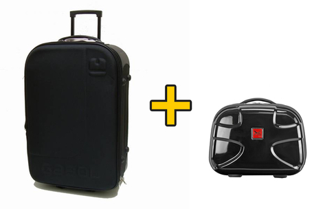 Dagknaller - Gabol Zwarte Xl Trolley + Titan Beauty Case X2 Flash Dagknaller - Gabol Zwarte Xl Trolley + Titan Beauty Case X2 Flash