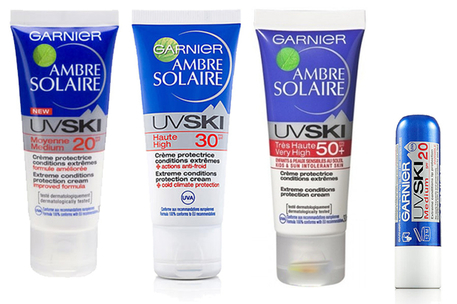 Dagknaller - Garnier Zonnebrand Uv Ski Creme Pakket (4-Dlg)