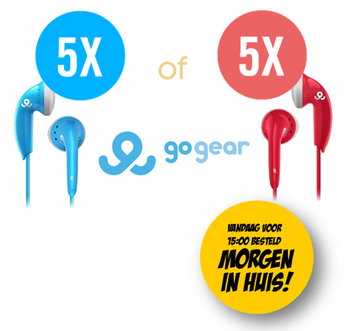 Dagknaller - Gogear In-Ear Oordopjes Cozy Buds Rood/Blauw 5 Stuks!! Dagknaller - Gogear In-Ear Oordopjes Cozy Buds Rood/Blauw 5 Stuks!!