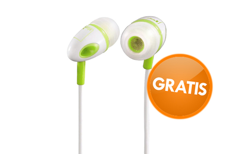 Dagknaller - Gratis! Aha In-ear Koptelefoon Dagknaller - Gratis! Aha In-ear Koptelefoon