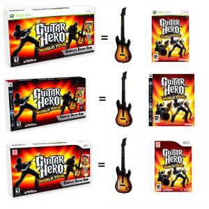 Dagknaller - Guitar Hero: World Tour Gitaar Bundel (Ps 3, Xbox 360 & Wii) Dagknaller - Guitar Hero: World Tour Gitaar Bundel (Ps 3, Xbox 360 & Wii)