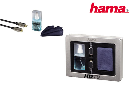 Dagknaller - Hama Hd Tv Set (Hdmi Kabel + Schoonmaak Set) Dagknaller - Hama Hd Tv Set (Hdmi Kabel + Schoonmaak Set)