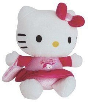 Dagknaller - Hello Kitty Pompom Knuffel 15Cm